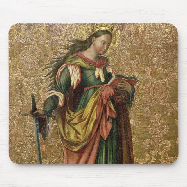 Mousepad St. Catherine de Alexandria (óleo no painel) 2 (Frente)