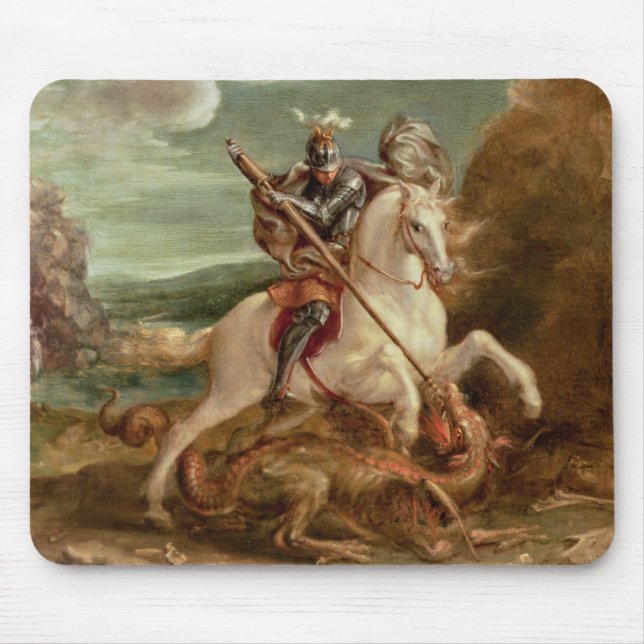 Mousepad St George que massacra o dragão, (óleo no painel) (Frente)