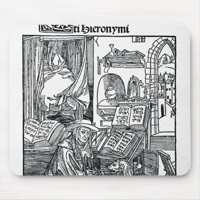 Mousepad St Jerome em seu estudo (Frente)