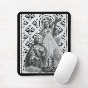 Mousepad St. Joseph, Símbolos Papais e SHJ (Detalhe; LT 02)