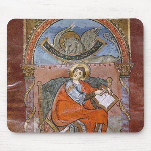 Mousepad St Luke, do evangelho de St. Riquier (Frente)