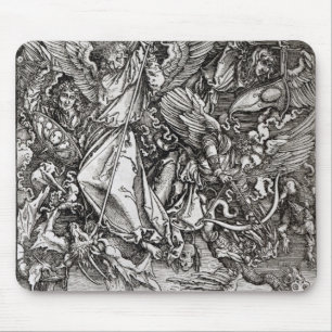 Mousepad St Michael e o dragão, de um latino