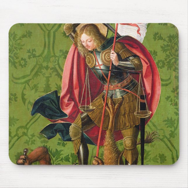 Mousepad St Michael que mata o dragão (Frente)