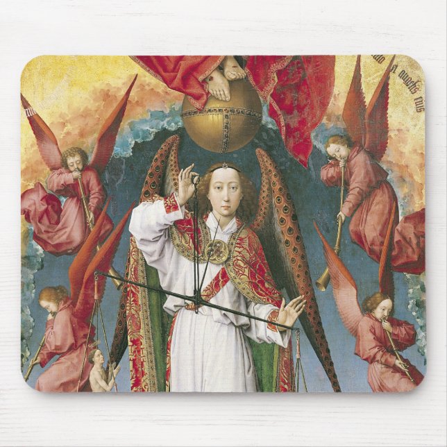 Mousepad St Michael que pesa as almas (Frente)