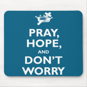 Mousepad St Padre O Reze Espere E Não Se Preocupe Católico 