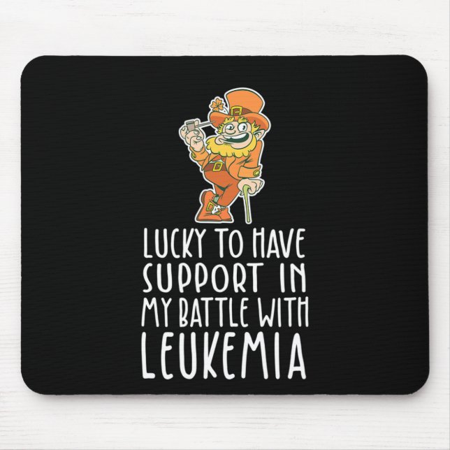 Mousepad St Patriches Quatro Folhas Leprechaun Leucemia A (Frente)