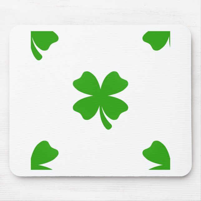 Mousepad st patricks clover emoji (Frente)