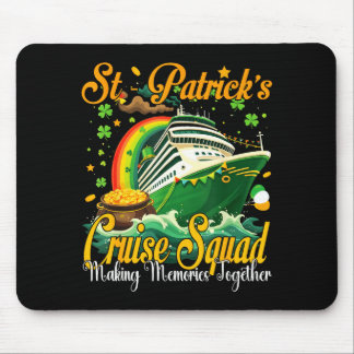Mousepad St Patricks Day Cruise Squad 2026 Funny Family Mat