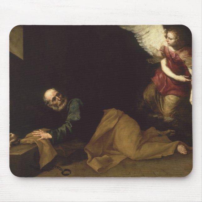 Mousepad St Peter livrou por um anjo, 1639 (Frente)
