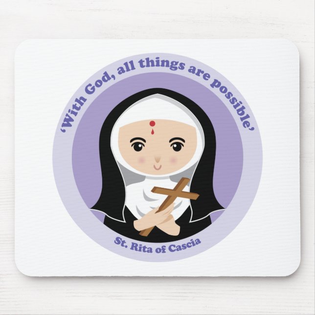 Mousepad St. Rita de Cascia (Frente)