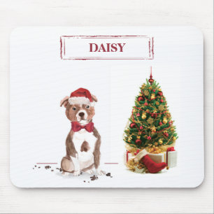 Mousepad Staffordshire Bull Terrier Cachorro Natal Divertid
