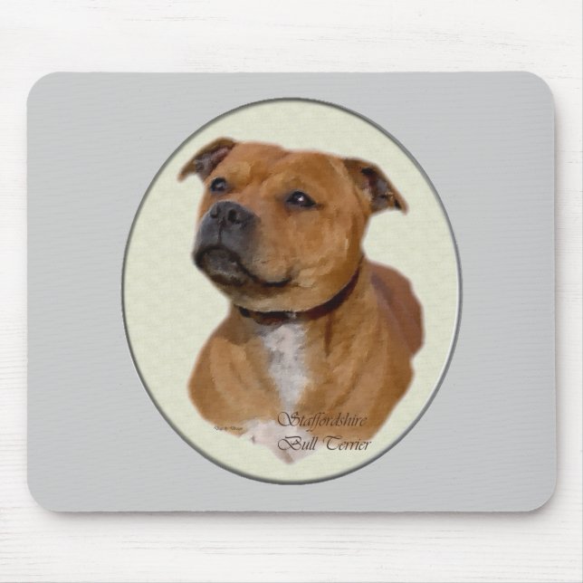 Mousepad Staffordshire Bull Terrier Gifts (Frente)