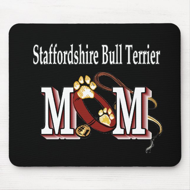 Mousepad Staffordshire Bull Terrier MOM Gifts (Frente)