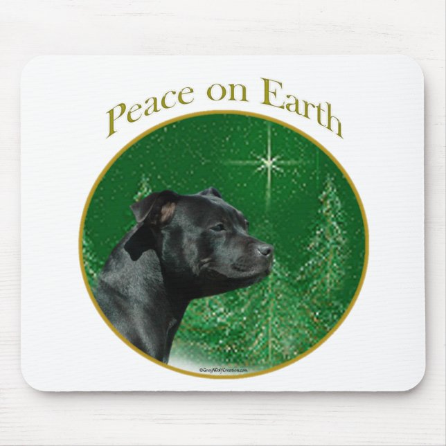 Mousepad Staffordshire Bull Terrier Peace (Frente)