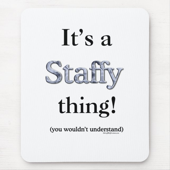 Mousepad Staffordshire Bull Terrier Thing (Frente)