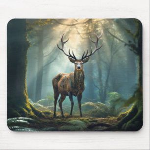 Mousepad Stag Deer Animal Wilderness Arte Colorida