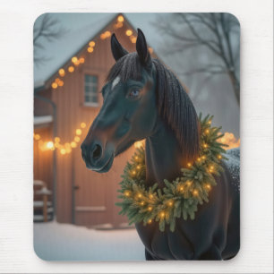 Mousepad Stallion com coroa de Natal