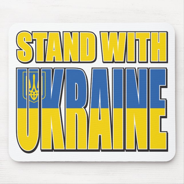 Mousepad Stand-With-Ucrânia (Frente)
