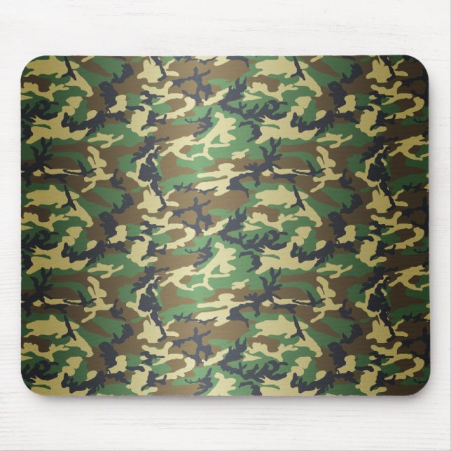 Mousepad Standard Woodland Camo (Frente)