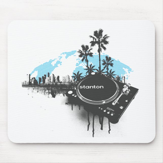 Mousepad Stanton disco-jóquei da música da plataforma (Frente)