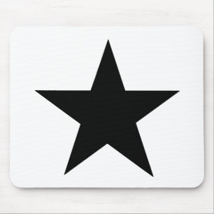 Mousepad Star Black O MUSEUM Zazzle Dons