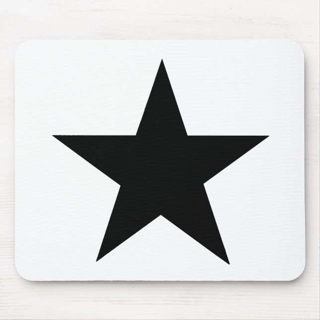 Mousepad Star Black O MUSEUM Zazzle Dons (Frente)