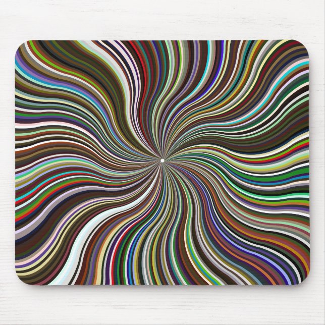Mousepad Starburst de Ondas Prismáticas (Frente)