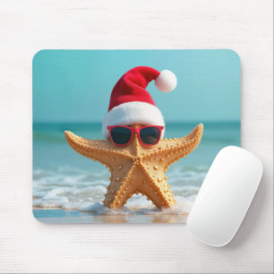 Mousepad Starfish de Natal em Ocean Water