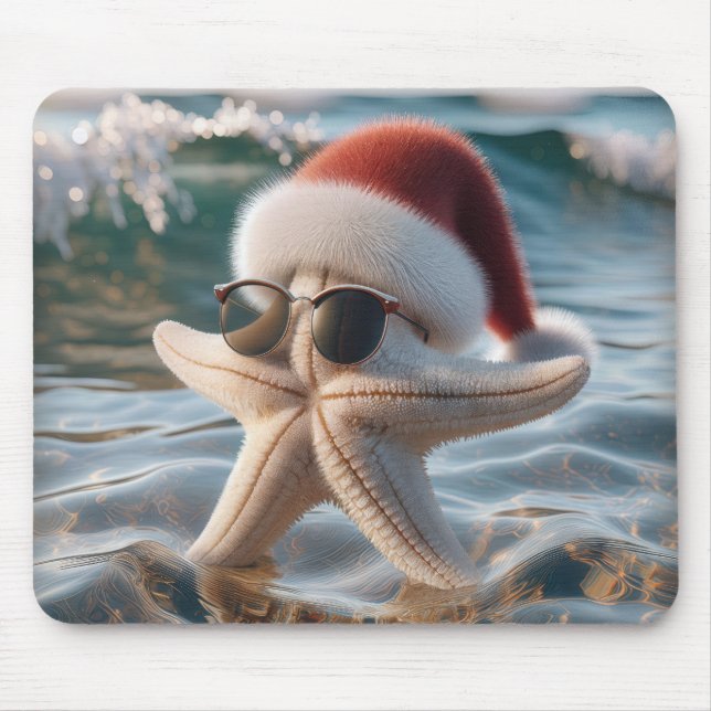 Mousepad Starfish Natal No Oceano (Frente)