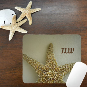 Mousepad Starfish Natural Costeiro Fotográfico