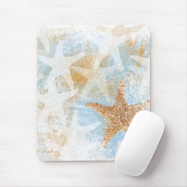 Mousepad Starfish Pattern Art (Com mouse)