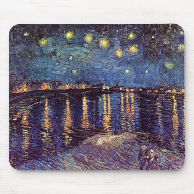 Mousepad Starry Night Over the Rhone - Van Gogh (Frente)