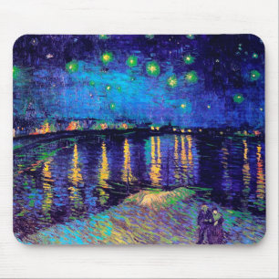 Mousepad Starry Night Over the Rhone Van Gogh Fine Art