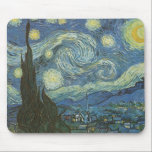 Mousepad Starry Night por Vincent Van Gogh<br><div class="desc">Vincent Van Gogh está na noite estelar. 1889 Óleo na Canvas. Museu de Arte Moderna,  Nova Iorque</div>