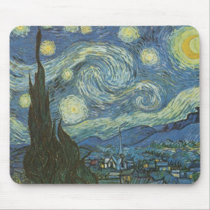 Mousepad Starry Night por Vincent Van Gogh