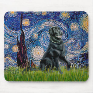 Mousepad Starry Night - Retriever Revestido Plano 2