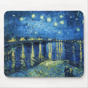 Mousepad Starry Night sobre o Rhone Vincent van Gogh