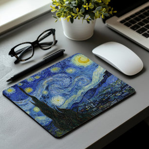 Mousepad Starry Night   Vincent Van Gogh