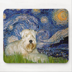 Mousepad Starry Night - Wheaten Terrier 1
