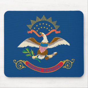 Mousepad State Flag of North Dakota, EUA