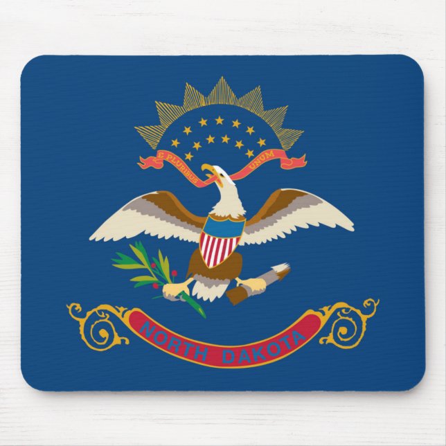 Mousepad State Flag of North Dakota, EUA (Frente)