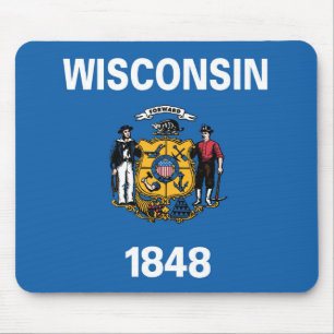Mousepad State Flag of Wisconsin, EUA
