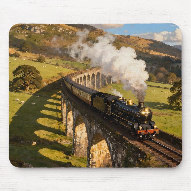 Mousepad Steam Locomotive on Viaduct (Frente)