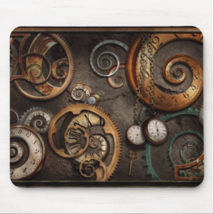 Mousepad Steampunk - abstrato - tempo é complicado