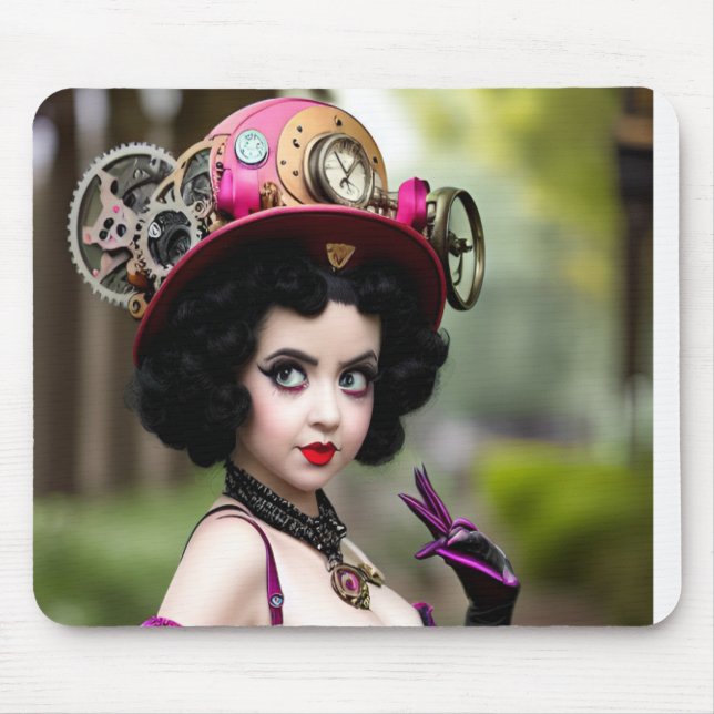 Mousepad Steampunk Betty Boop (Frente)