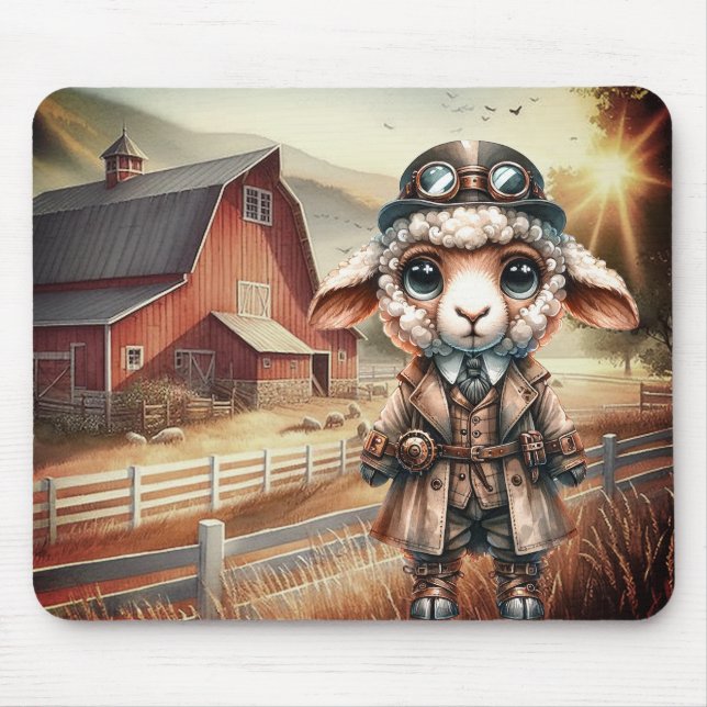 Mousepad Steampunk Lamb (Frente)
