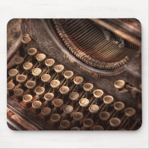 Mousepad Steampunk - máquina de escrever - tuckered