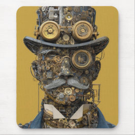 Mousepad Steampunk Mechanical Gentleman