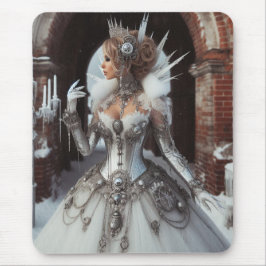 Mousepad Steampunk Victorian Industrial Winter Ice Queen