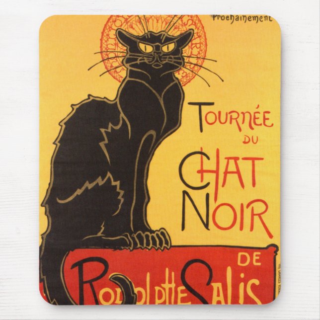 Mousepad Steinlen: Bate-papo Noir (Frente)